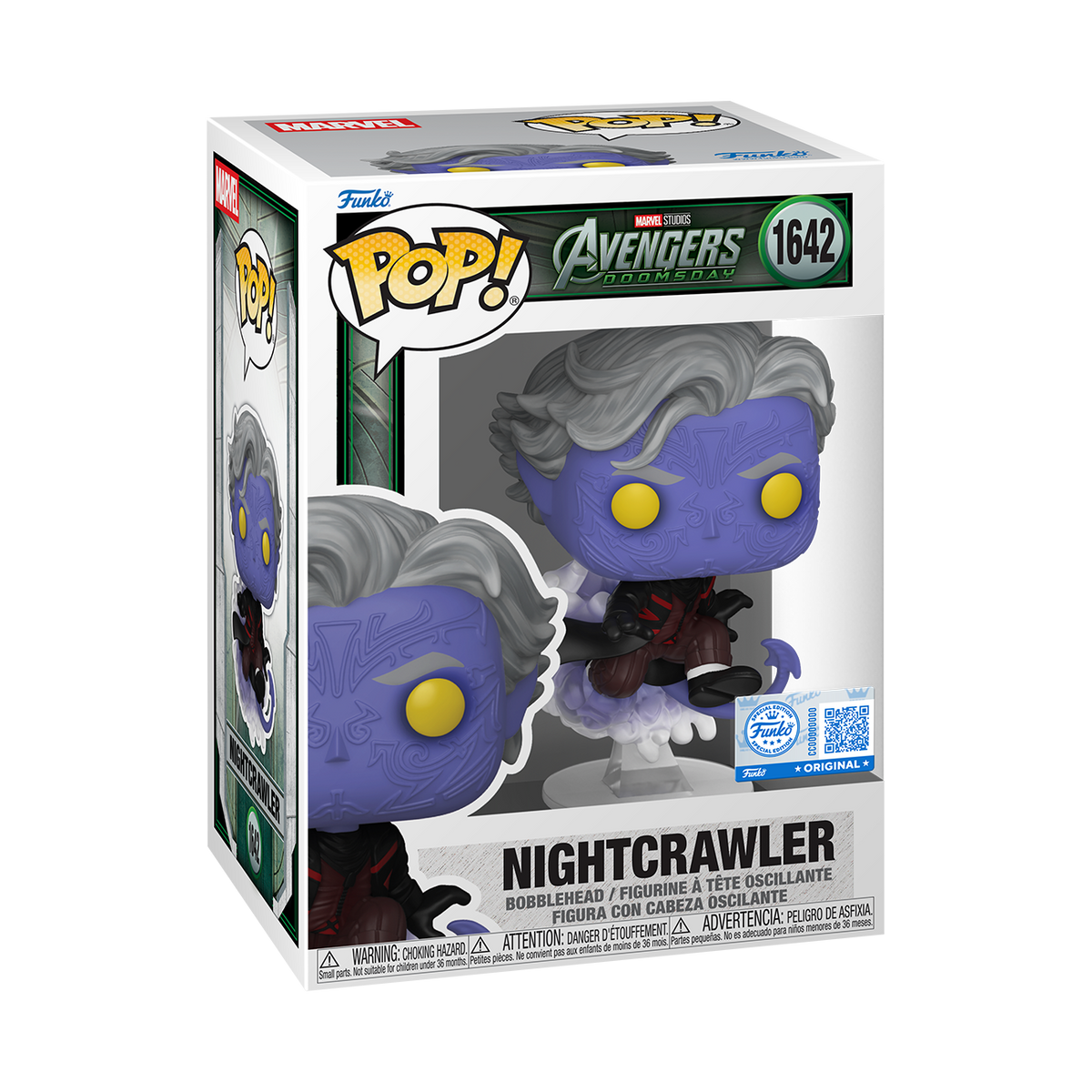Funko Pop! Marvel: Avengers: Doomsday - Nightcrawler #1642 Entertainment Earth Exclusive