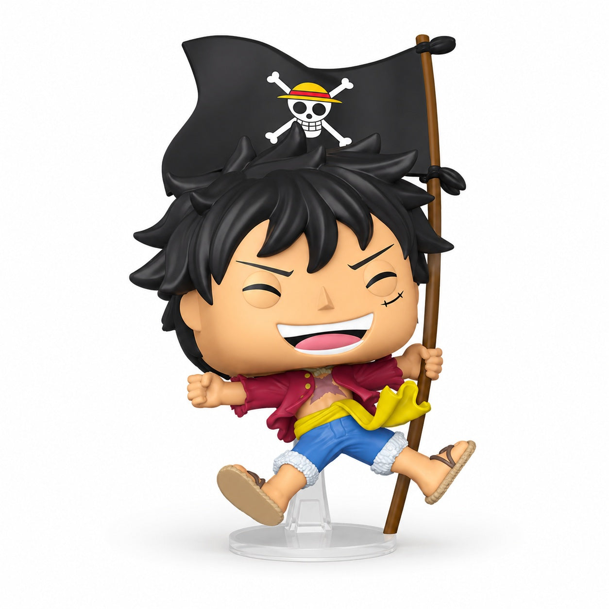 Funko Pop! Animation: One Piece - Monkey D. Luffy with Flag #2214 Entertainment Earth Exclusive