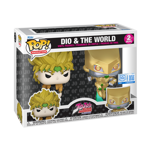 Funko Pop! Animation: JoJo's Bizarre Adventure - DIO & The World 2-Pack Funko Exclusive