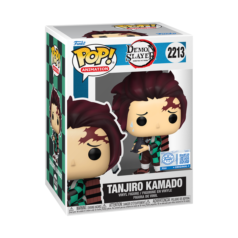 Funko Pop! Animation: Demon Slayer: Kimetsu no Yaiba - Tanjiro Kamado with Crow #2213 Specialty Series Exclusive