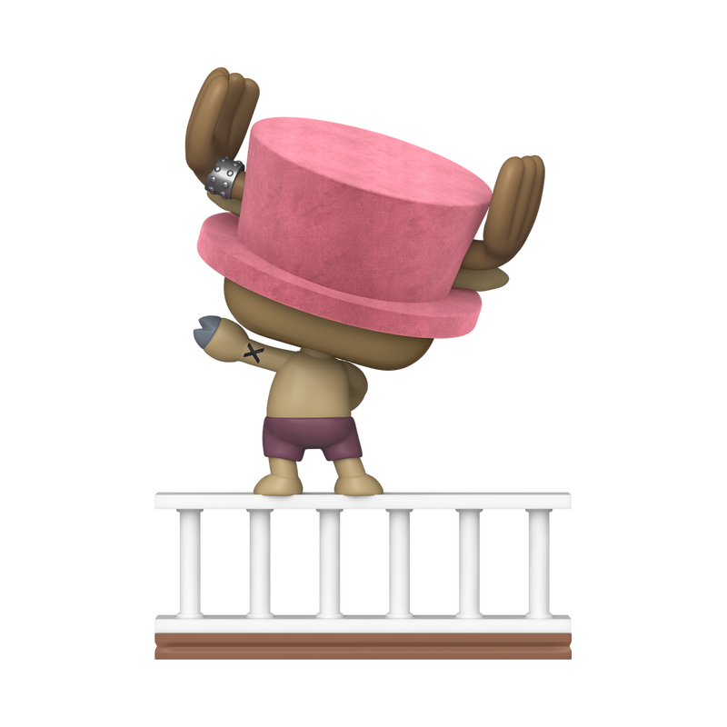 Funko Pop! Animation: One Piece - Tony Tony Chopper Going Merry Flocked #2332 - Entertainment Earth Exclusive