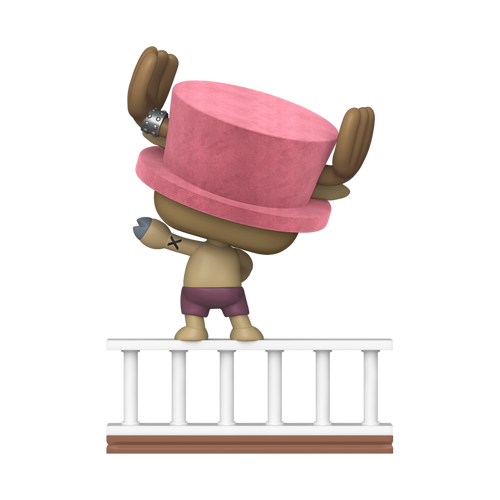 Funko Pop! Animation: One Piece - Tony Tony Chopper Going Merry Flocked #2332 - Entertainment Earth Exclusive