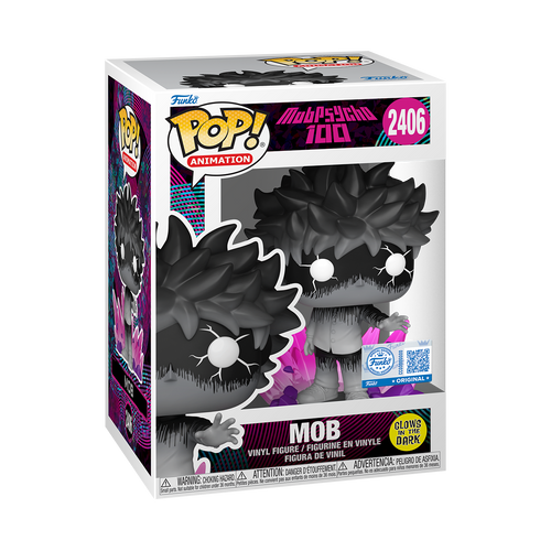 Funko Pop! Animation: Mob Psycho 100 - Mob with Aura Glow-in-the-Dark #2406 Entertainment Earth Exclusive