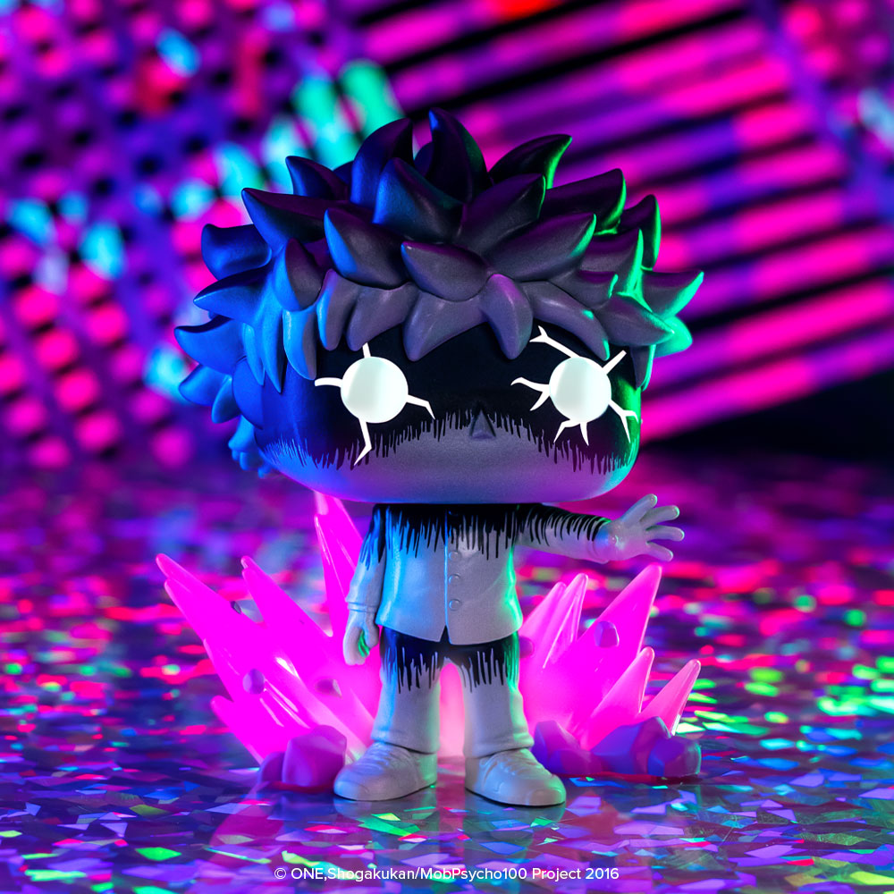 Funko Pop! Animation: Mob Psycho 100 - Mob with Aura Glow-in-the-Dark #2406 Entertainment Earth Exclusive