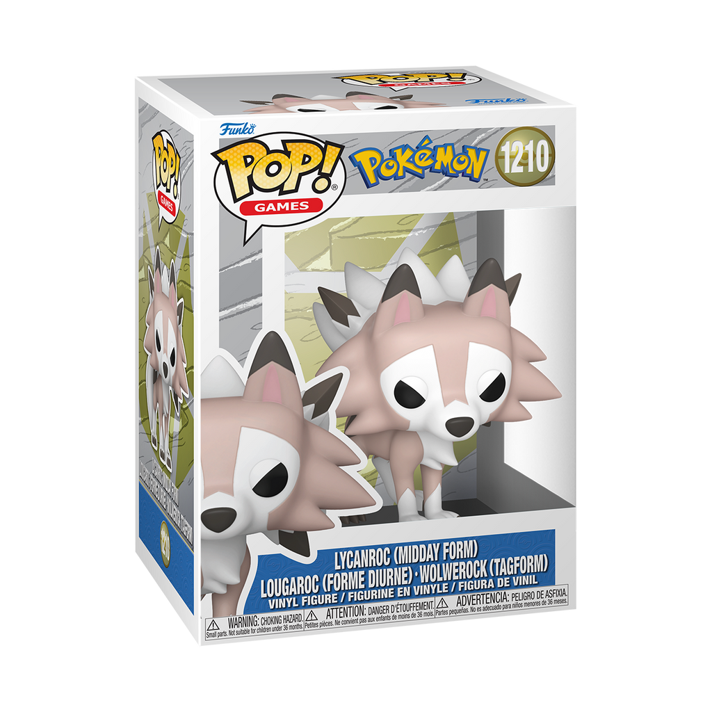 Funko Pop! Games: Pokemon - Lycanroc Midday Form #1210