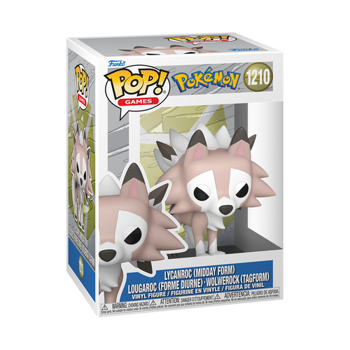 Funko Pop! Games: Pokemon - Lycanroc Midday Form #1210