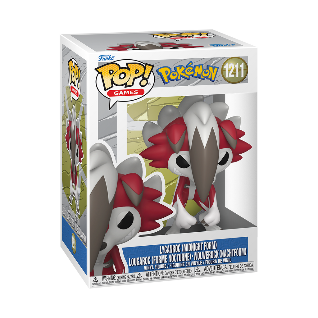 Funko Pop! Games: Pokemon - Lycanroc Midnight Form #1211