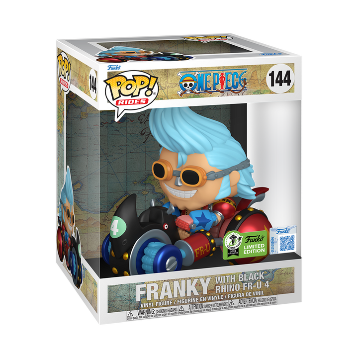 Funko Pop! Rides Deluxe: One Piece - Franky with Black Rhino FR-U 4 