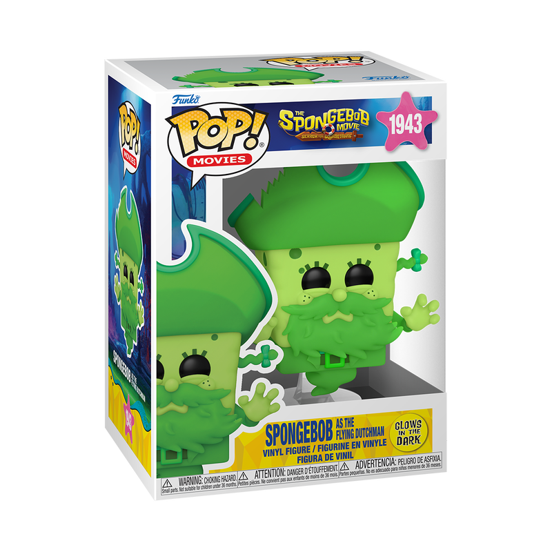 Funko Pop! Movies: The SpongeBob Movie: Search for SquarePants - SpongeBob as the Flying Dutchman #1943 Glow-in-the-dark