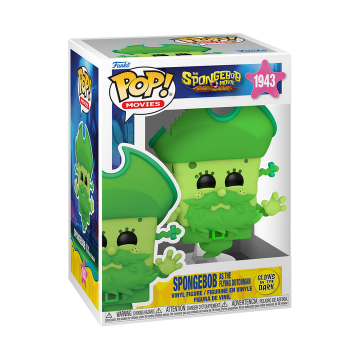 Funko Pop! Movies: The SpongeBob Movie: Search for SquarePants - SpongeBob as the Flying Dutchman #1943 Glow-in-the-dark