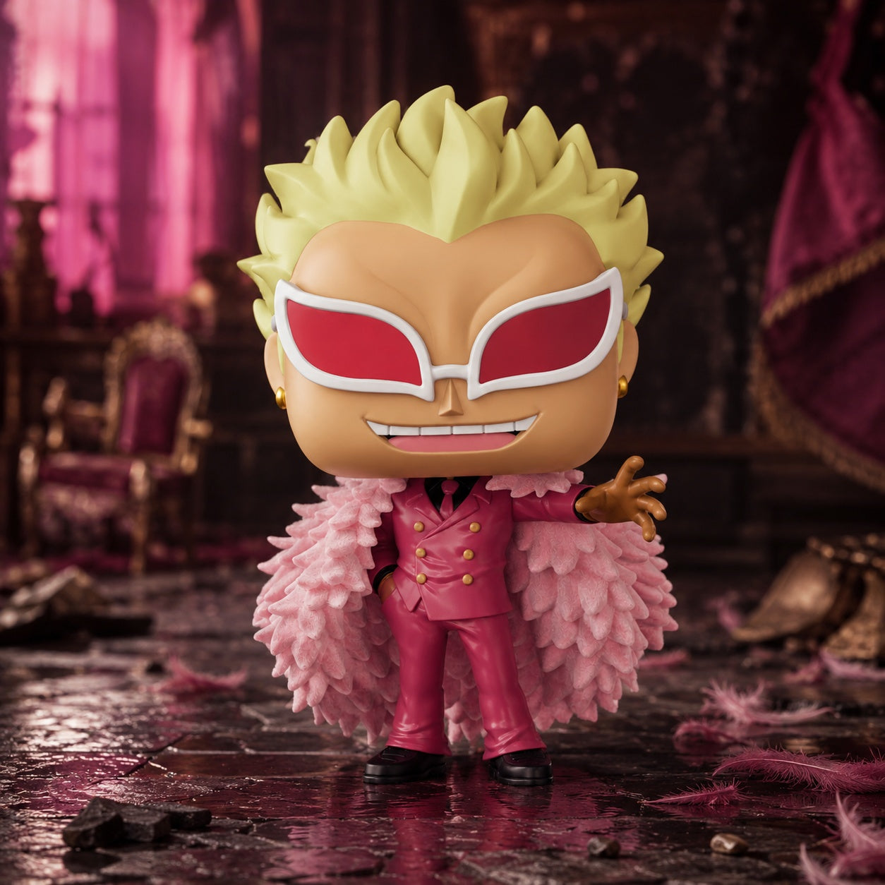 Funko Pop! Animation: One Piece - Donquixote Doflamingo Flocked #2327 2026 Summer Convention Exclusive