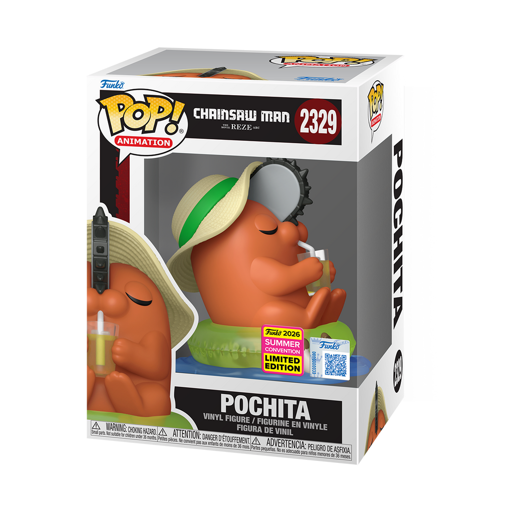 Funko Pop! Animation: Chainsaw Man - Pochita with Sunhat #2329 2026 Summer Convention Exclusive