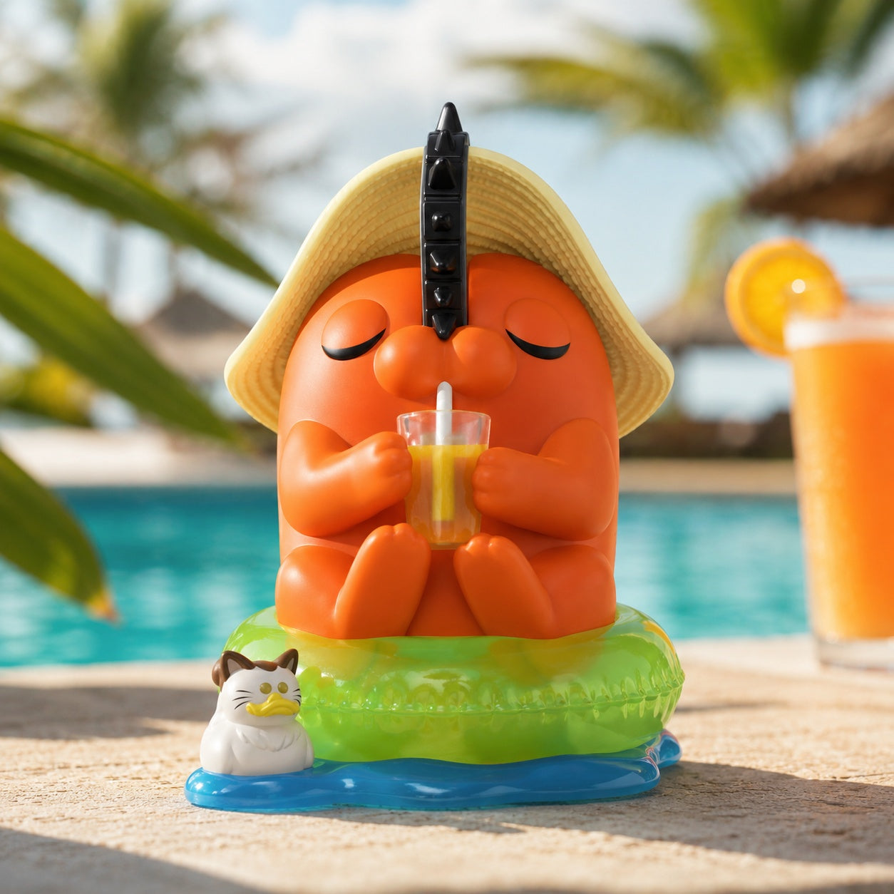 Funko Pop! Animation: Chainsaw Man - Pochita with Sunhat #2329 2026 Summer Convention Exclusive