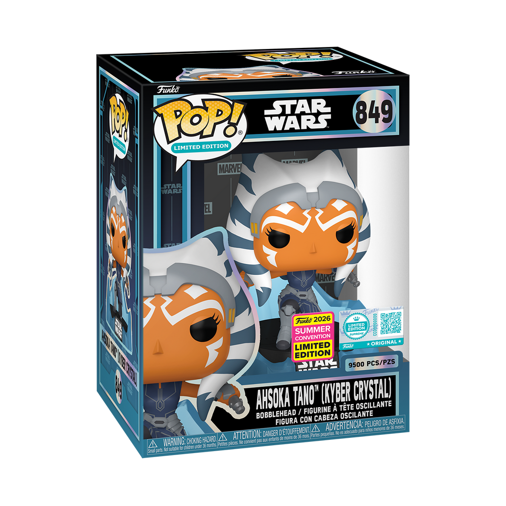 Funko Pop! Star Wars: Ahsoka Tano Kyber Crystal #849 2026 Summer Convention Limited Edition