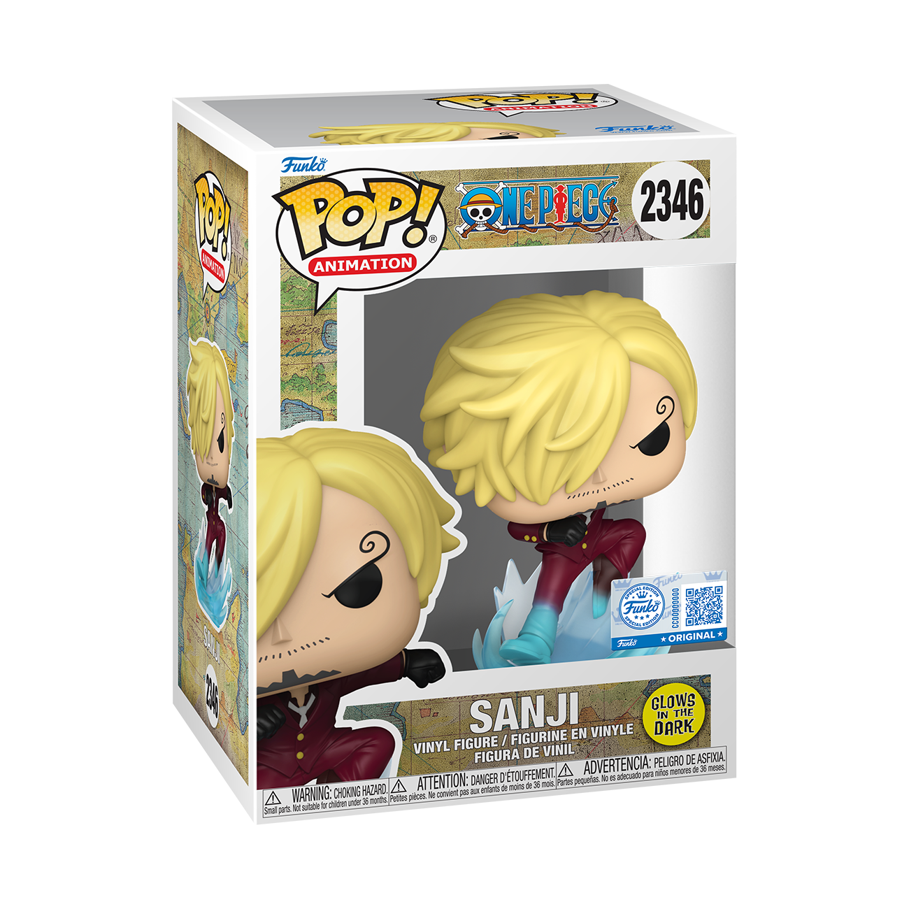 Funko Pop! Animation: One Piece - Sanji in Raid Suit Glow in the Dark #2346 GameStop Exclusive