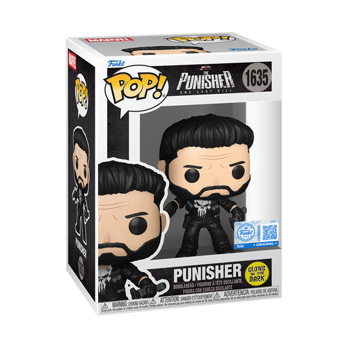 Funko Pop! Marvel: The Punisher: One Last Kill - Punisher Glow-in-the-Dark #1635 Entertainment Earth Exclusive