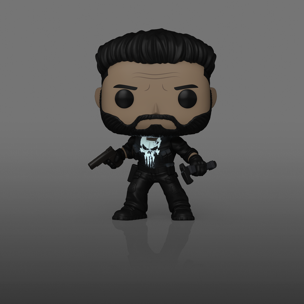 Funko Pop! Marvel: The Punisher: One Last Kill - Punisher Glow-in-the-Dark #1635 Entertainment Earth Exclusive
