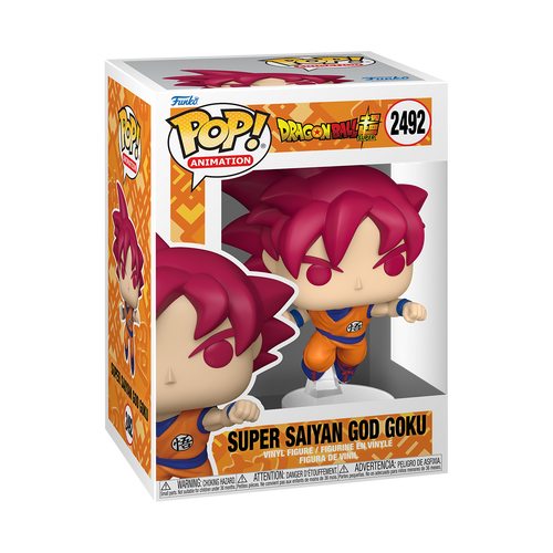 Funko Pop! Animation: Dragon Ball Super - Super Saiyan God Goku Punching #2492
