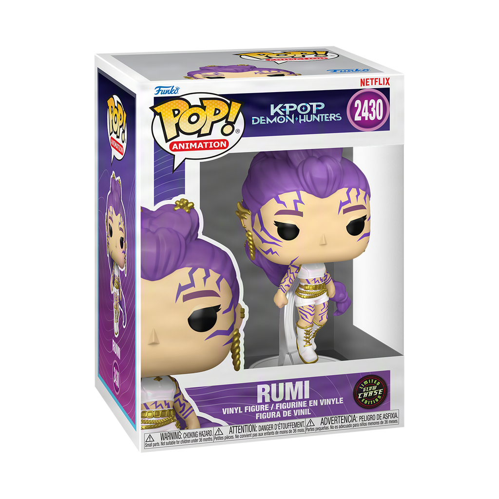 Funko Pop! Animation: KPop Demon Hunters - Rumi What It Sounds Like Glow in the Dark #2430 Chase