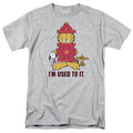 Garfield - Im Used To It - Adult Unisex Short Sleeve T-Shirt - Gray