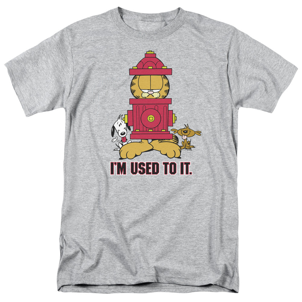 Garfield - Im Used To It - Adult Unisex Short Sleeve T-Shirt - Gray