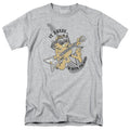 Garfield - Im With The Band - Adult Unisex Short Sleeve T-Shirt - Gray