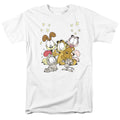 Garfield - Friends Are Best - Adult Unisex Short Sleeve T-Shirt - White