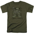 Garfield - General Laziness - Adult Unisex Short Sleeve T-Shirt - Green