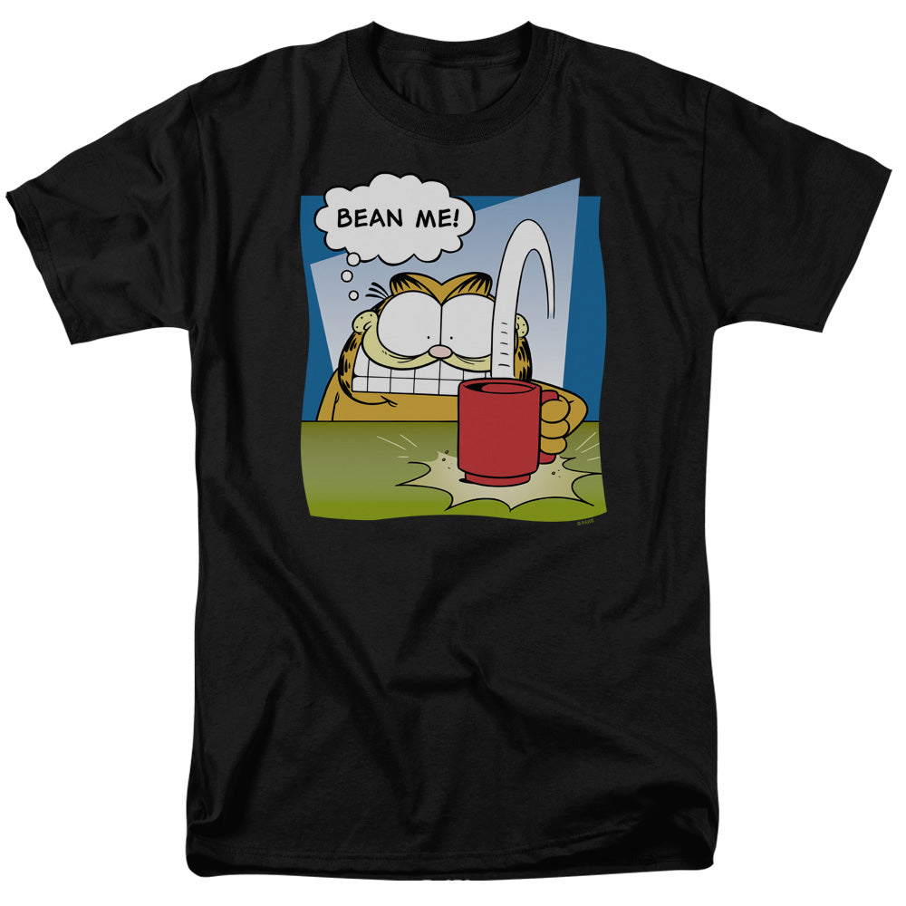 Garfield - Bean Me - Adult Unisex Short Sleeve T-Shirt - Black