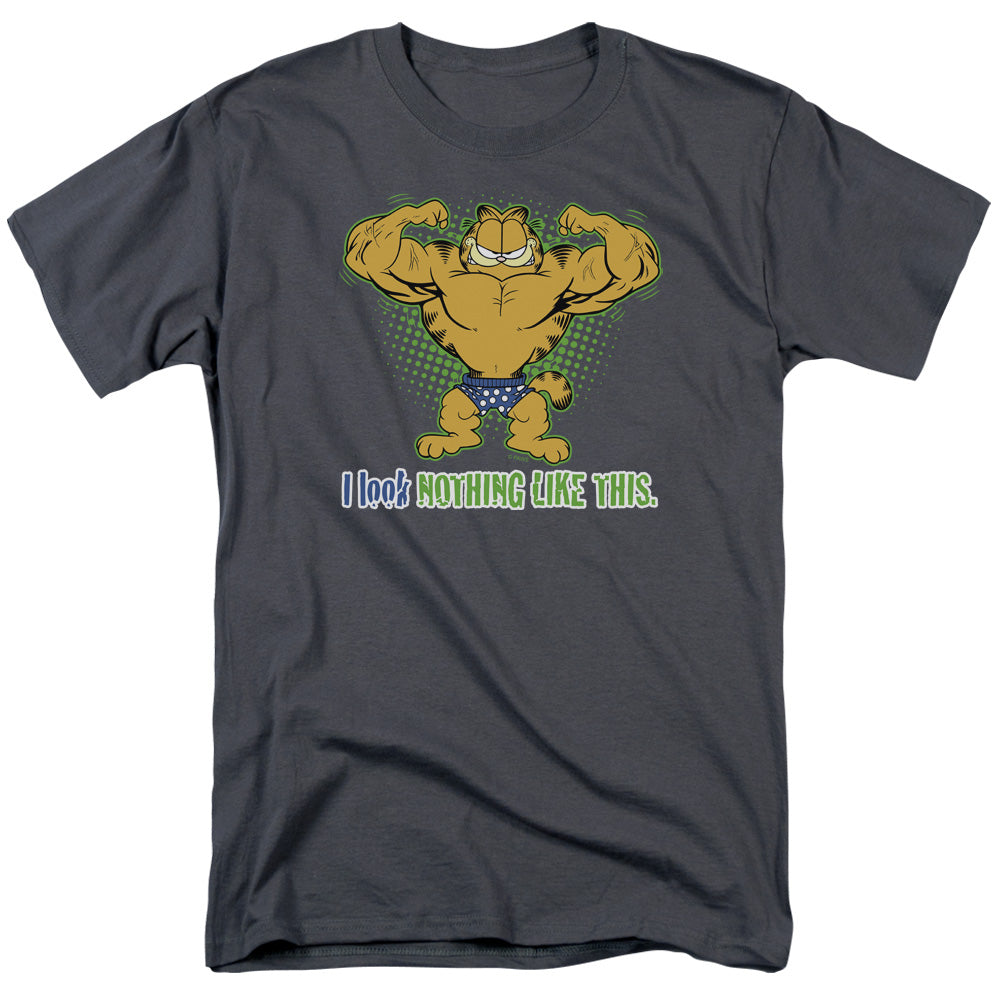 Garfield - Nothing Like This - Adult Unisex Short Sleeve T-Shirt - Gray