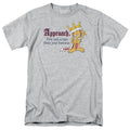 Garfield - State Your Business - Adult Unisex Short Sleeve T-Shirt - Gray