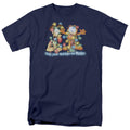 Garfield - Bright Holidays - Adult Unisex Short Sleeve T-Shirt - Blue