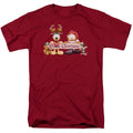 Garfield - Christmas Banner - Adult Unisex Short Sleeve T-Shirt - Red