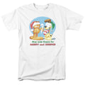 Garfield - Merry And Striped - Adult Unisex Short Sleeve T-Shirt - White
