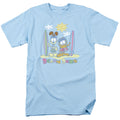 Garfield - Beach Bums - Adult Unisex Short Sleeve T-Shirt - Blue