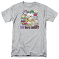 Garfield - Now Dads Cooking - Adult Unisex Short Sleeve T-Shirt - Gray