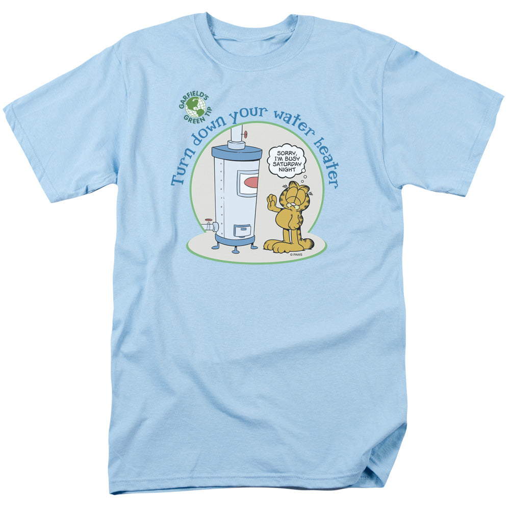 Garfield - Plant A Tree #2 - Adult Unisex Short Sleeve T-Shirt - Blue