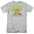 Garfield - Manners - Adult Unisex Short Sleeve T-Shirt - Gray