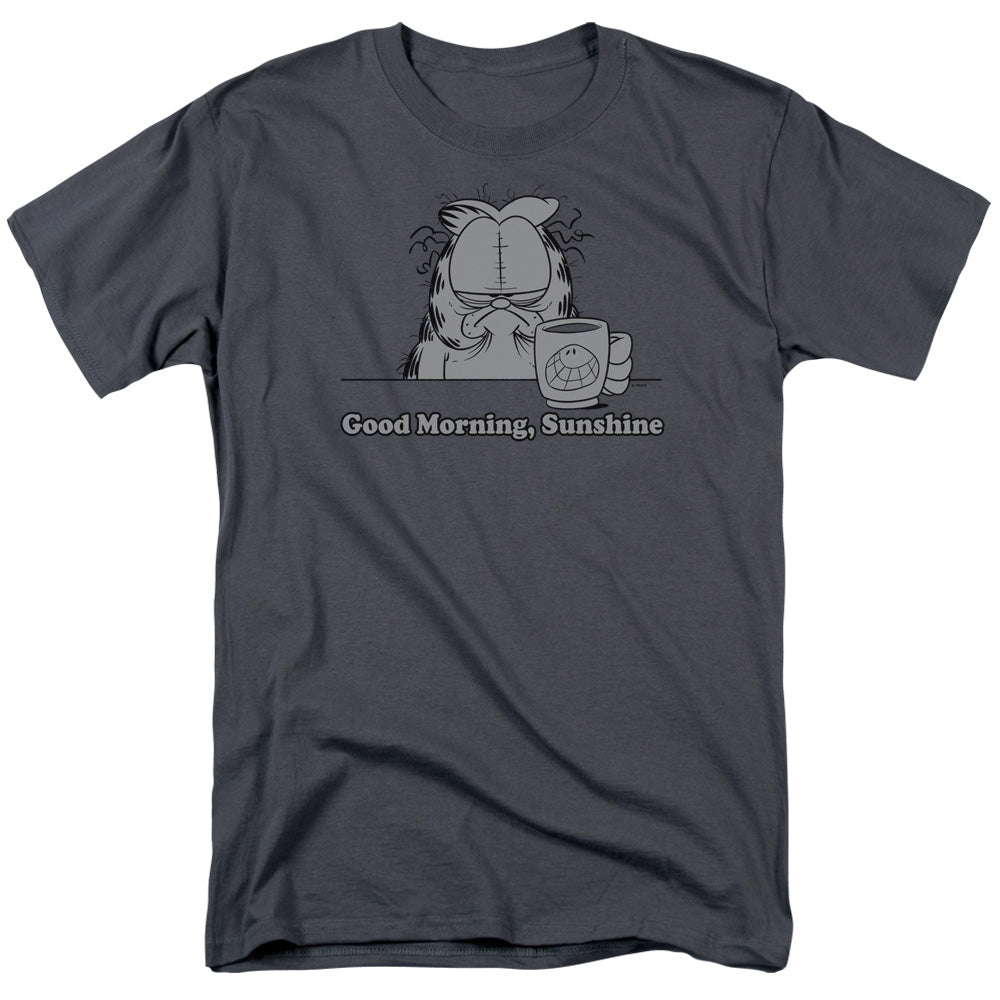 Garfield - Good Morning Sunshine - Adult Unisex Short Sleeve T-Shirt - Gray
