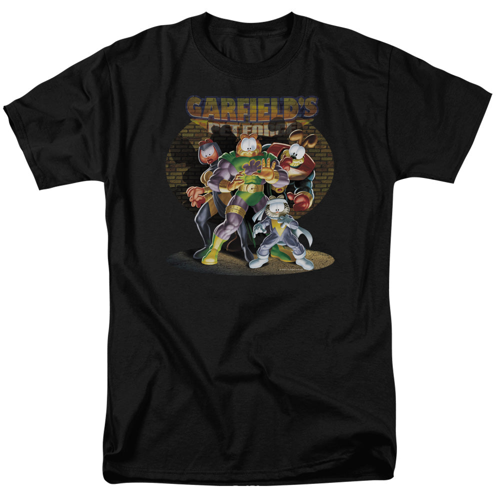 Garfield - Spotlight - Adult Unisex Short Sleeve T-Shirt - Black