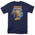 Garfield - Dvd Art - Adult Unisex Short Sleeve T-Shirt - Blue