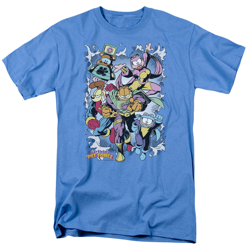 Garfield - Ripped - Adult Unisex Short Sleeve T-Shirt - Blue