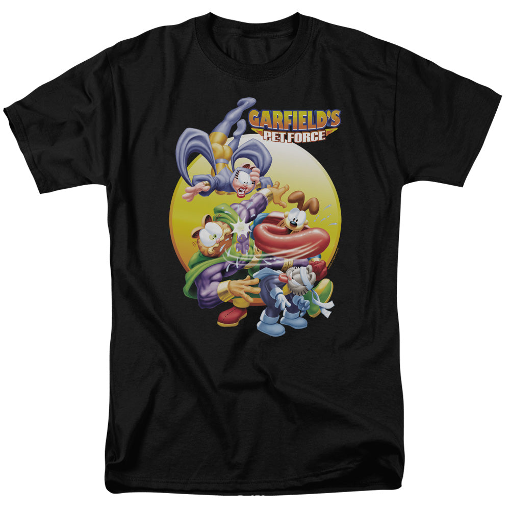 Garfield - Tongue Of Doom - Adult Unisex Short Sleeve T-Shirt - Black