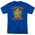 Garfield - Minions - Adult Unisex Short Sleeve T-Shirt - Blue