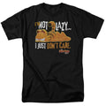 Garfield - Not Lazy - Adult Unisex Short Sleeve T-Shirt - Black