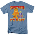 Garfield - Sarcasm - Adult Unisex Short Sleeve T-Shirt - Blue