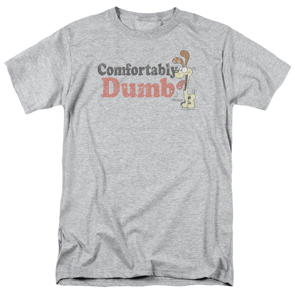 Garfield - Comfortably Dumb - Adult Unisex Short Sleeve T-Shirt - Gray