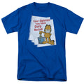 Garfield - Duly Noted - Adult Unisex Short Sleeve T-Shirt - Blue