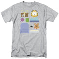 Garfield - Gift Set - Adult Unisex Short Sleeve T-Shirt - Gray