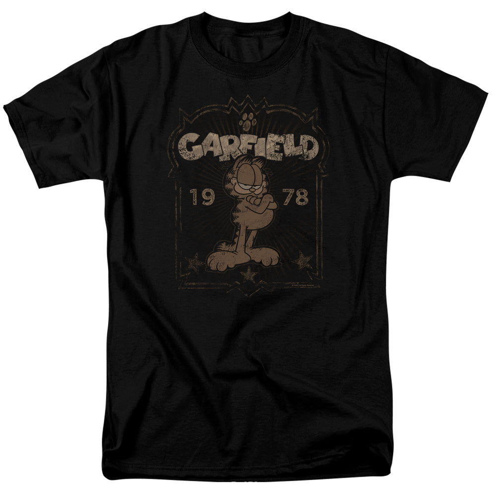 Garfield - Est 1978 - Adult Unisex Short Sleeve T-Shirt - Black